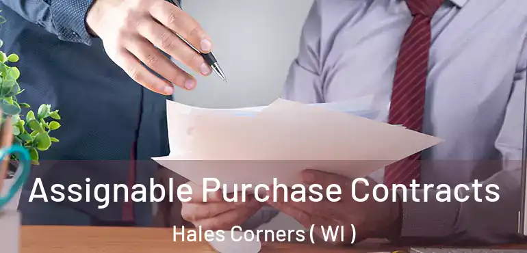  Assignable Purchase Contracts Hales Corners ( WI )
