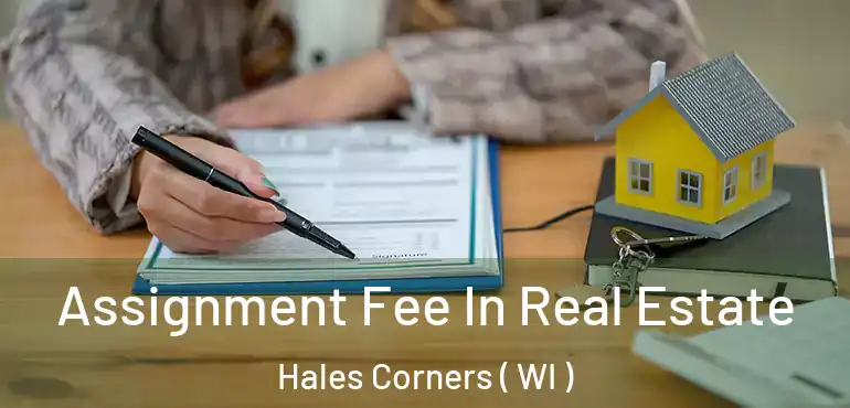  Assignment Fee In Real Estate Hales Corners ( WI )
