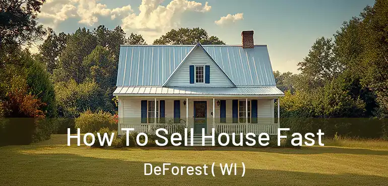  How To Sell House Fast DeForest ( WI )