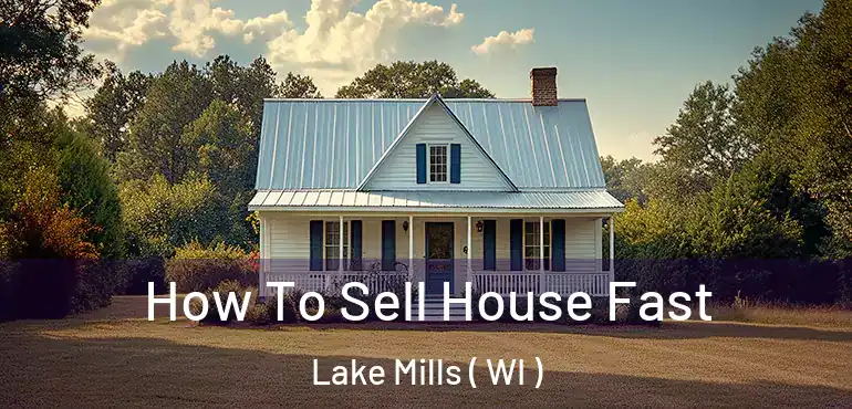  How To Sell House Fast Lake Mills ( WI )