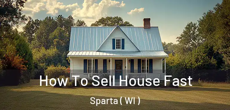  How To Sell House Fast Sparta ( WI )