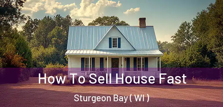  How To Sell House Fast Sturgeon Bay ( WI )
