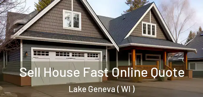  Sell House Fast Online Quote Lake Geneva ( WI )