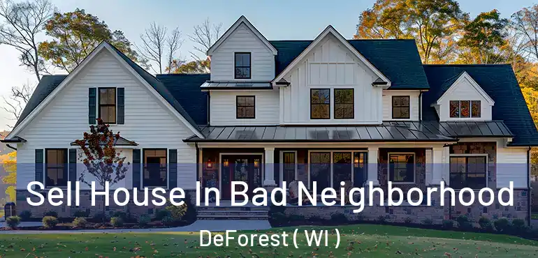  Sell House In Bad Neighborhood DeForest ( WI )