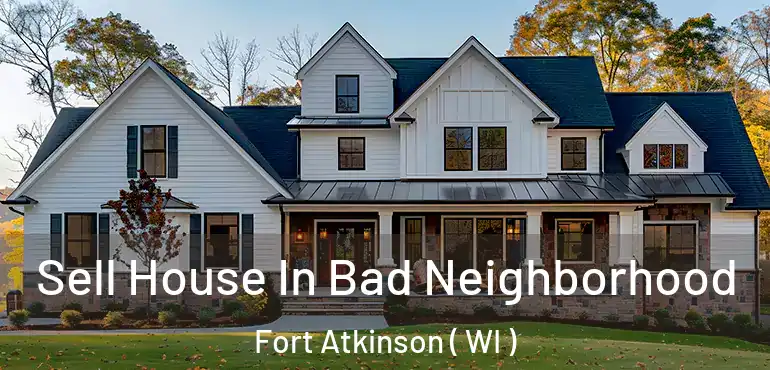  Sell House In Bad Neighborhood Fort Atkinson ( WI )