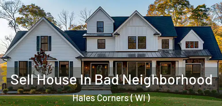  Sell House In Bad Neighborhood Hales Corners ( WI )