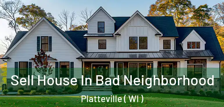  Sell House In Bad Neighborhood Platteville ( WI )