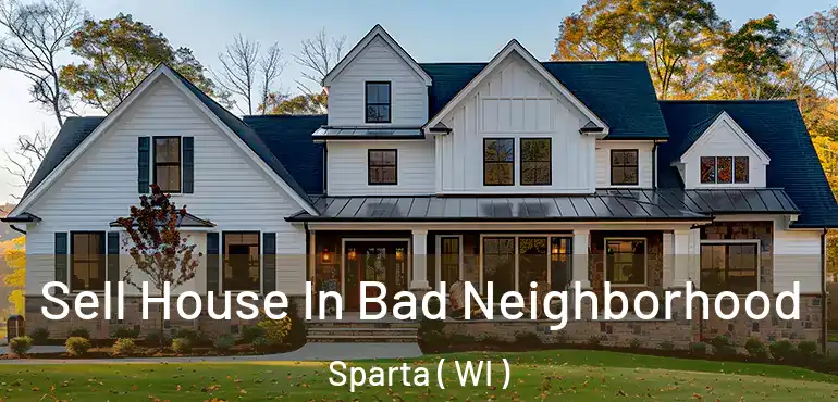  Sell House In Bad Neighborhood Sparta ( WI )