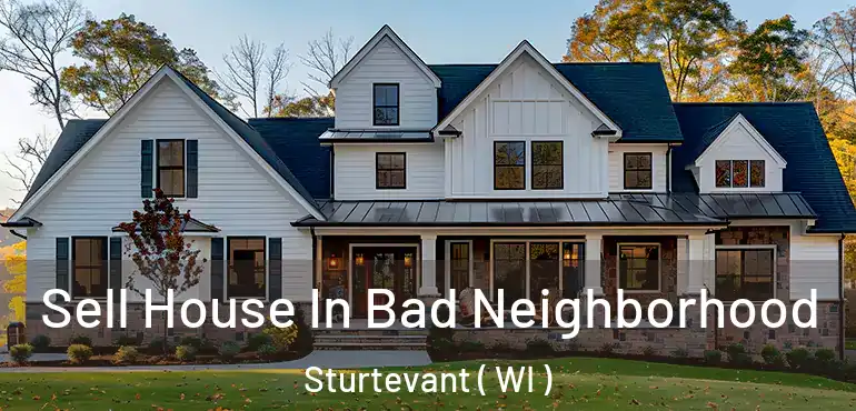  Sell House In Bad Neighborhood Sturtevant ( WI )