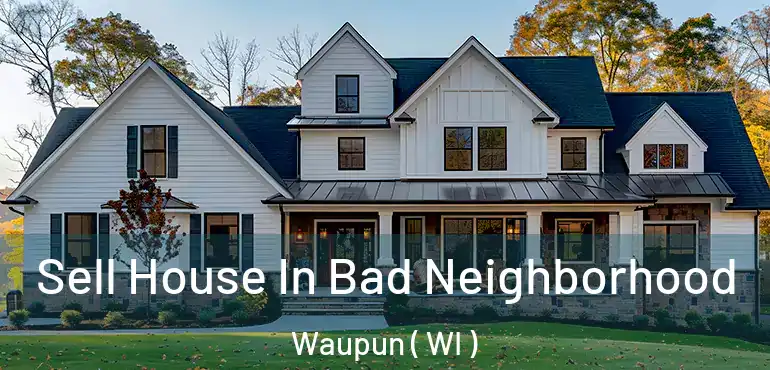  Sell House In Bad Neighborhood Waupun ( WI )
