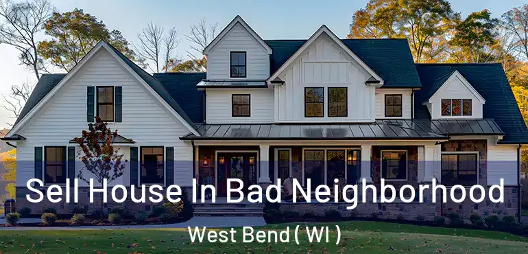  Sell House In Bad Neighborhood West Bend ( WI )