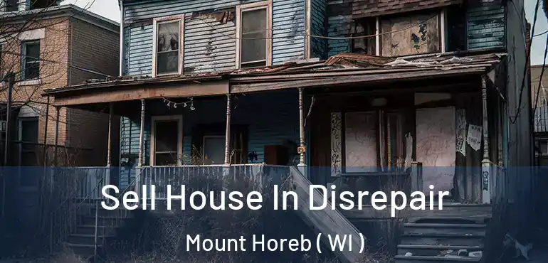  Sell House In Disrepair Mount Horeb ( WI )
