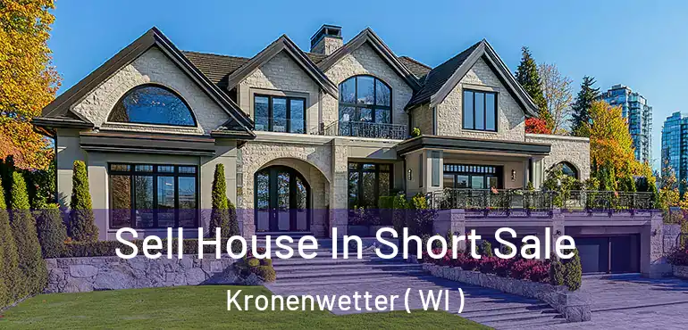  Sell House In Short Sale Kronenwetter ( WI )