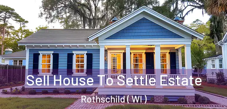  Sell House To Settle Estate Rothschild ( WI )