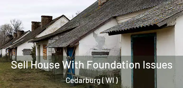  Sell House With Foundation Issues Cedarburg ( WI )