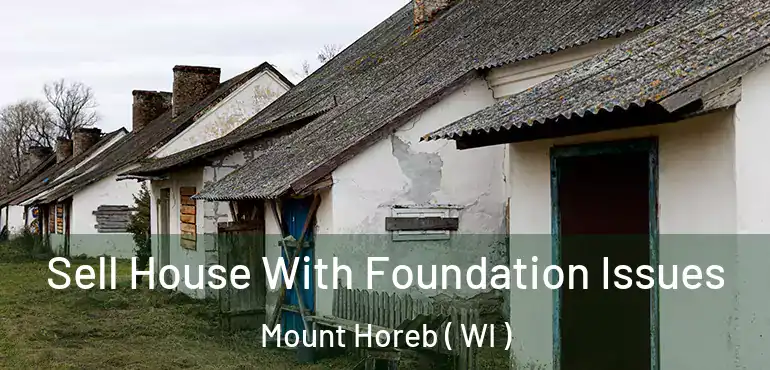  Sell House With Foundation Issues Mount Horeb ( WI )