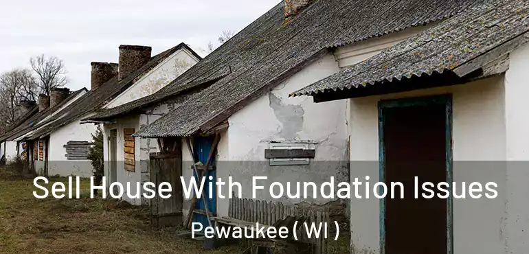  Sell House With Foundation Issues Pewaukee ( WI )