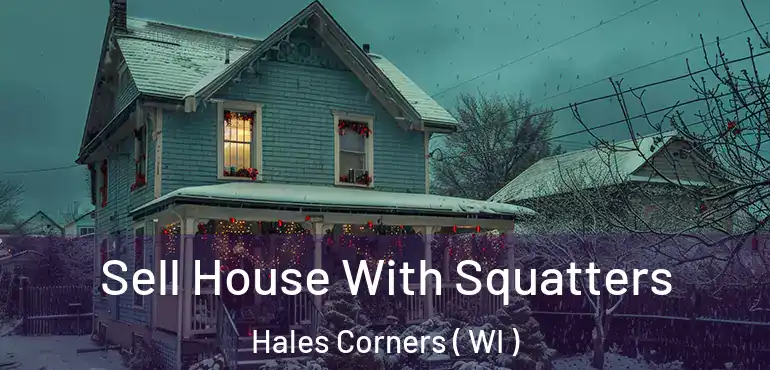  Sell House With Squatters Hales Corners ( WI )