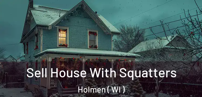  Sell House With Squatters Holmen ( WI )