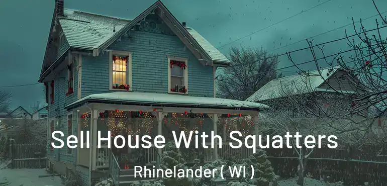  Sell House With Squatters Rhinelander ( WI )