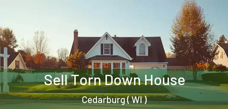  Sell Torn Down House Cedarburg ( WI )