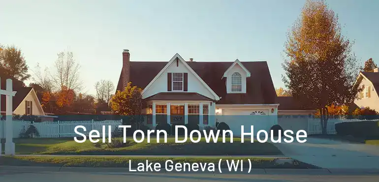  Sell Torn Down House Lake Geneva ( WI )
