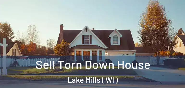 Sell Torn Down House Lake Mills ( WI )