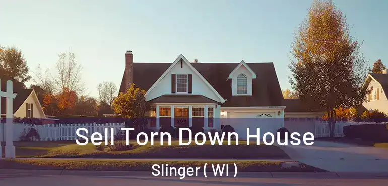  Sell Torn Down House Slinger ( WI )